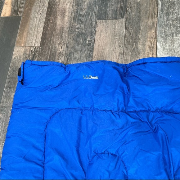 LL Bean High Camp 20 Degree Sleeping Bag Flannel Lined Camping 74x33 With Bag - Picture 4 of 6